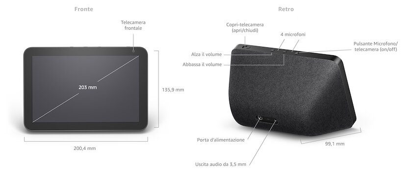 echo show 8 terza generazione
