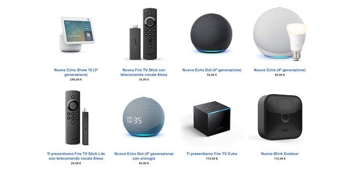 nuovi echo fire tv