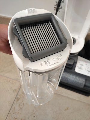 filtro hepa e serbatoio acqua sporca tineco ifloor 3