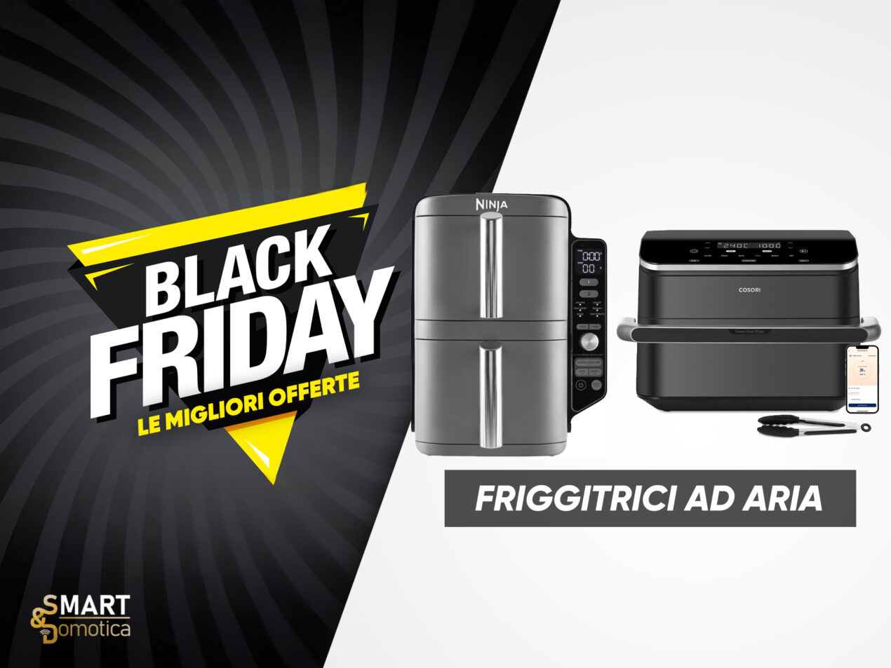 Amazon Black Friday 2026: le migliori offerte sulle friggitrici ad aria