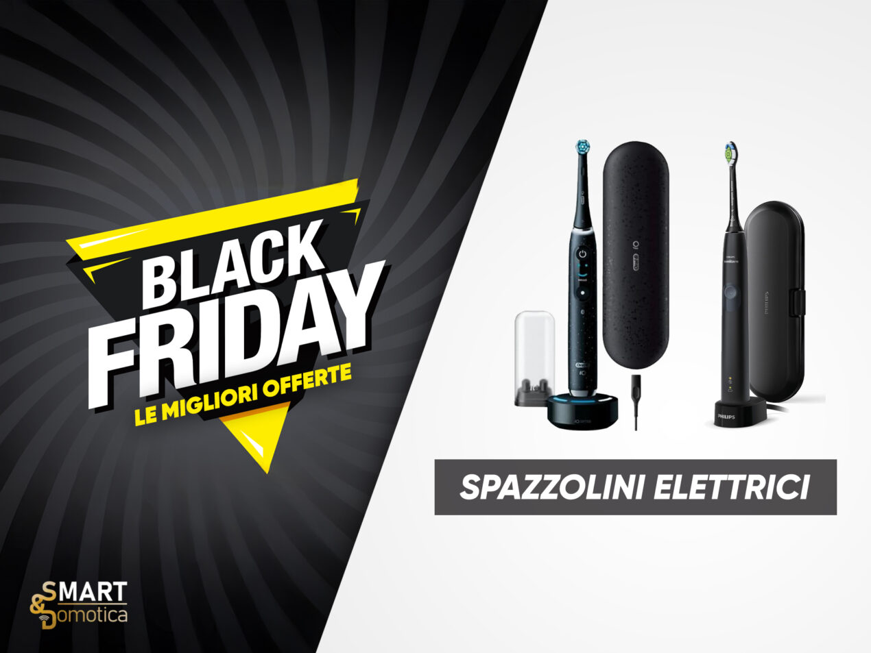 I migliori spazzolini Oral-B e Philips in offerta al Black Friday
