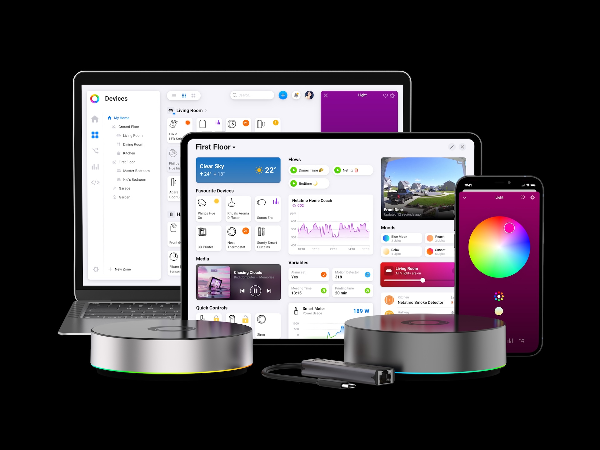 Homey Bridge e Homey Pro & Mobile App & Web App