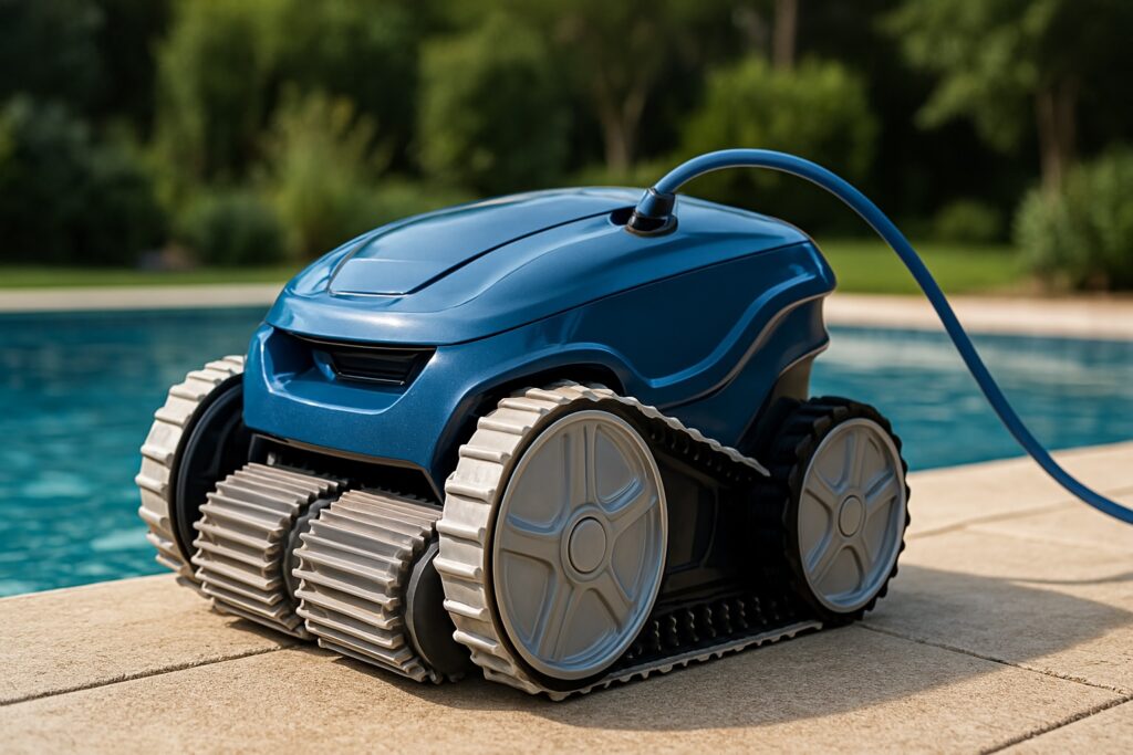 Gancio Per Pulizia Piscina, Accessorio In ABS Per Recupero Robot Pulitori Fuori Terra E Sott'acqua, Si Aggancia All'Asta, Manutenzione Facile