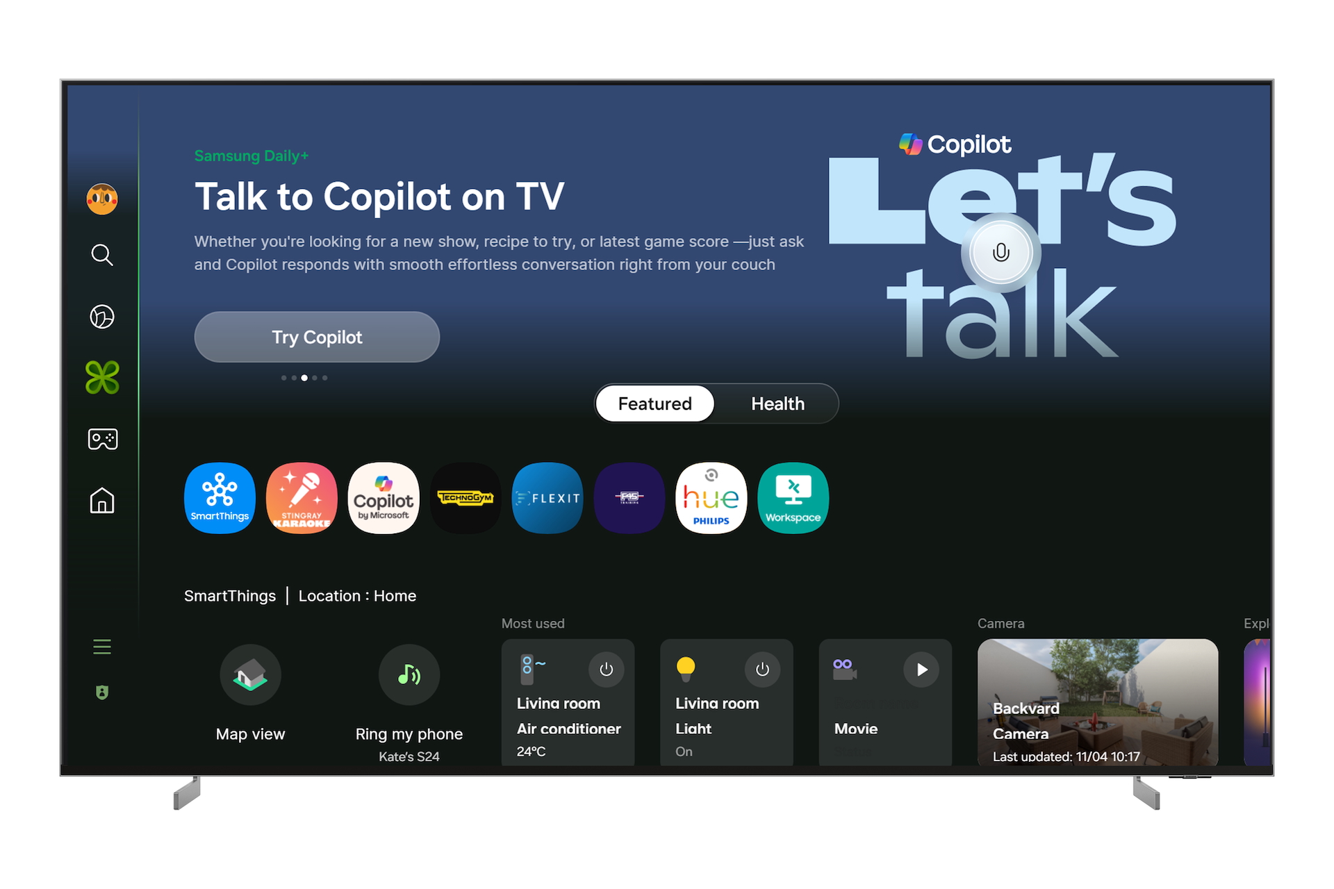 Microsoft Copilot su tv
