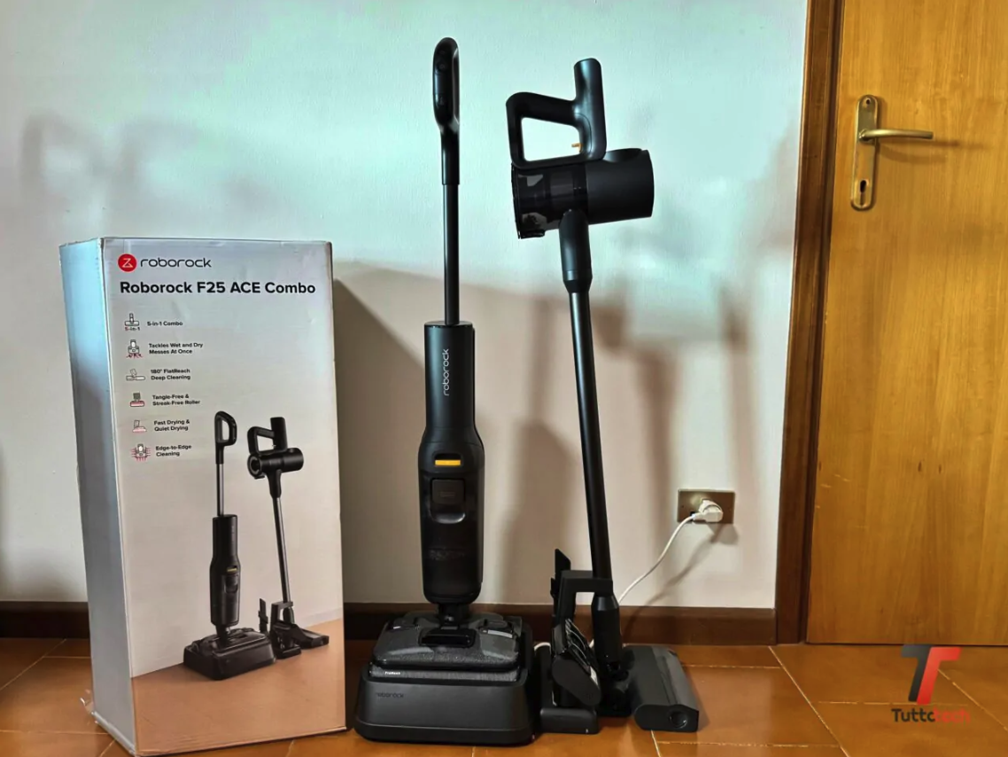Roborock F25 ACE Combo in offerta: aspirapolvere 5 in 1 al minimo storico su Amazon