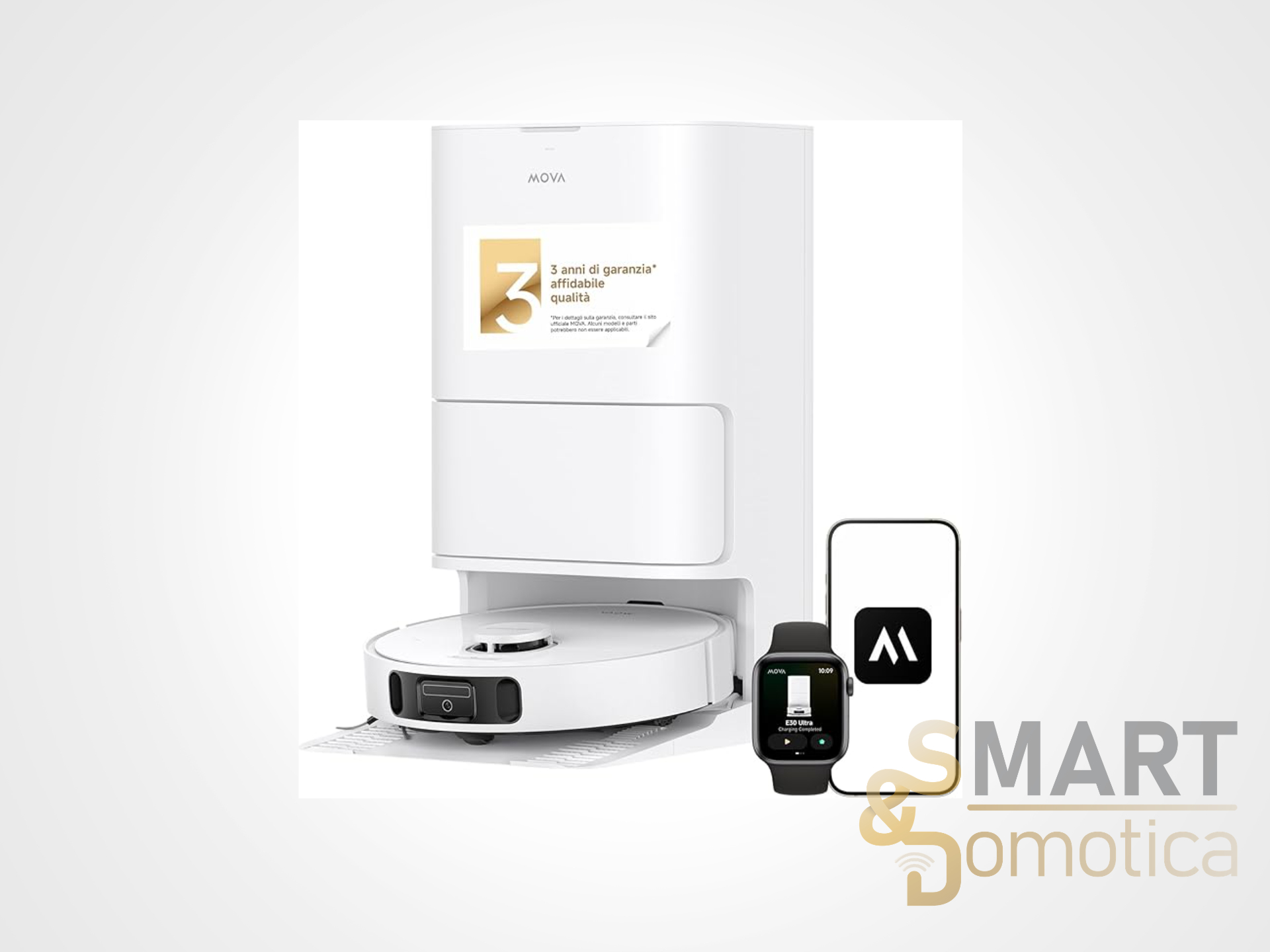 Robot lavapavimenti con svuotamento automatico e 7000Pa: Mova E30 Ultra crolla a 285€ su Amazon