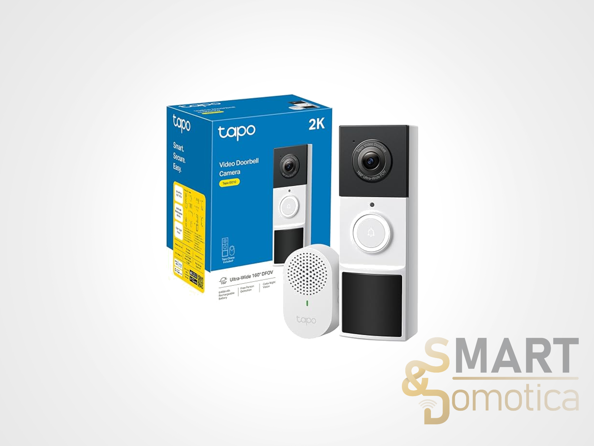 Videocitofono Smart 2K con AI e visione notturna scontatissimo oggi su Amazon: meno di 50€