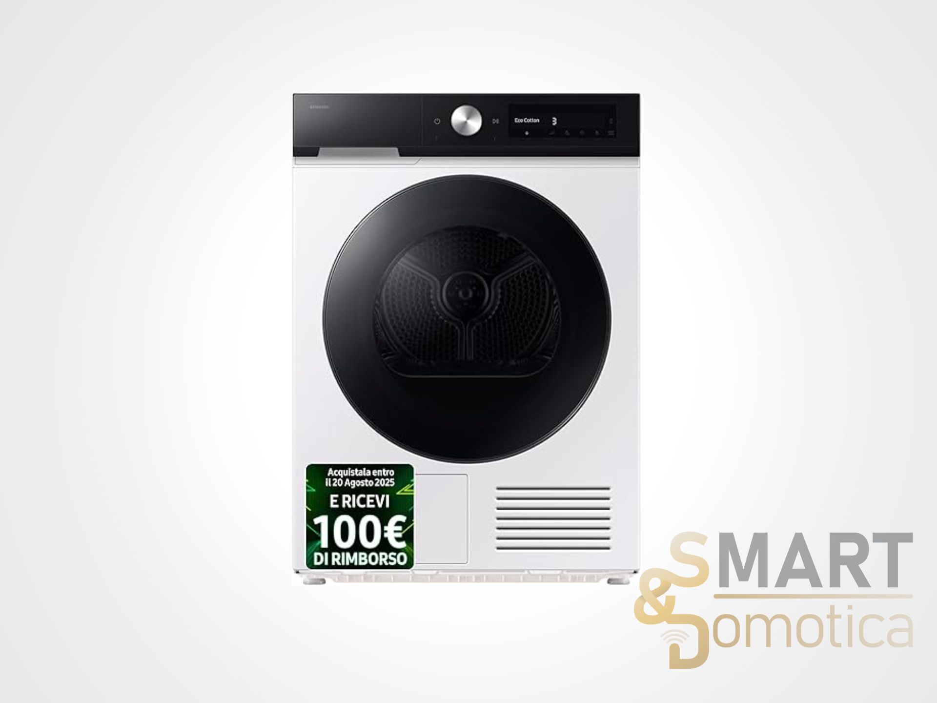 Il prezzo dell'asciugatrice Samsung Bespoke AI crolla: risparmio di oltre 400€ grazie al doppio sconto