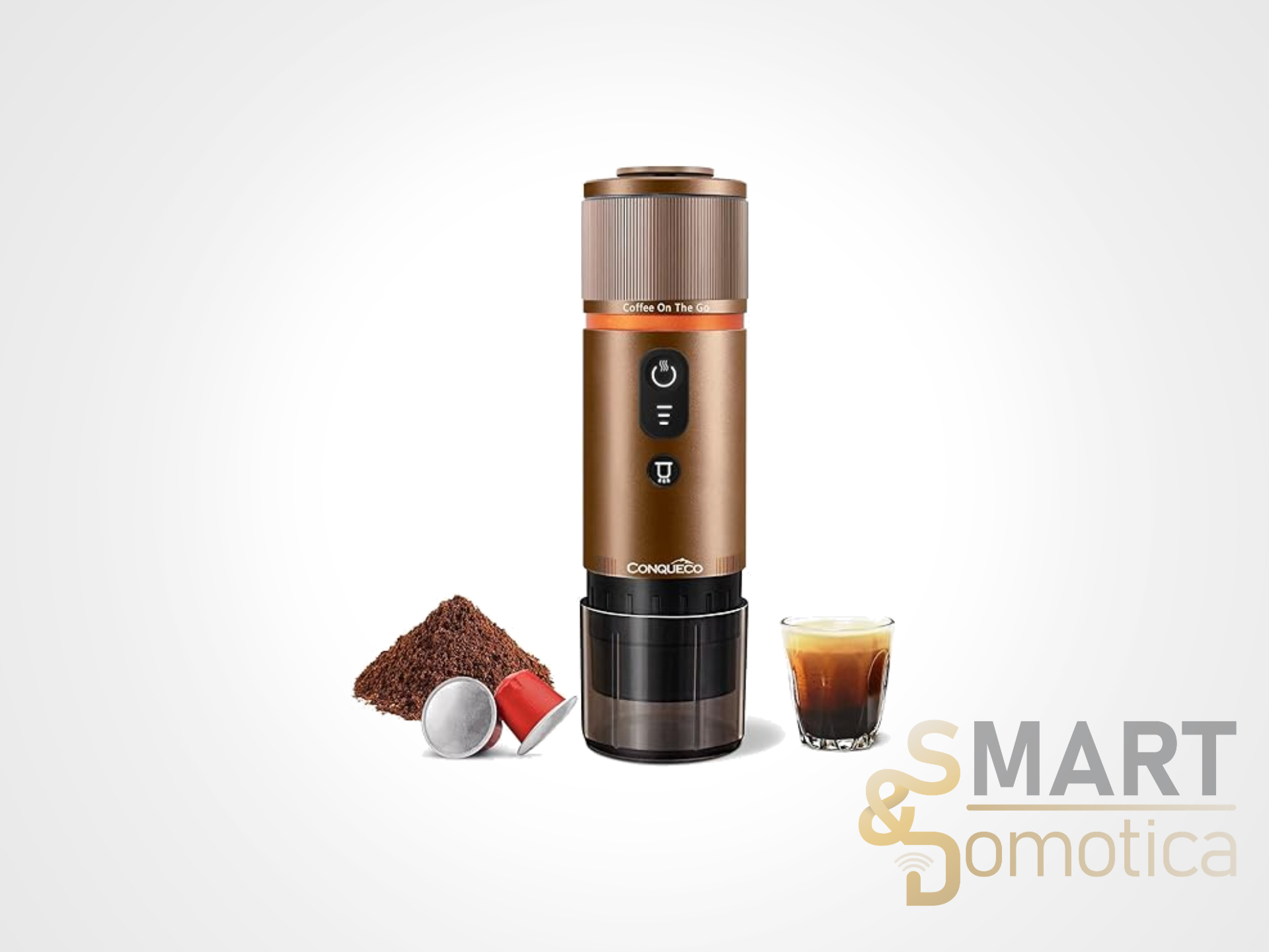 Compatta, ricaricabile e pronta all’uso: macchinetta per caffè portatile in promo su Amazon!