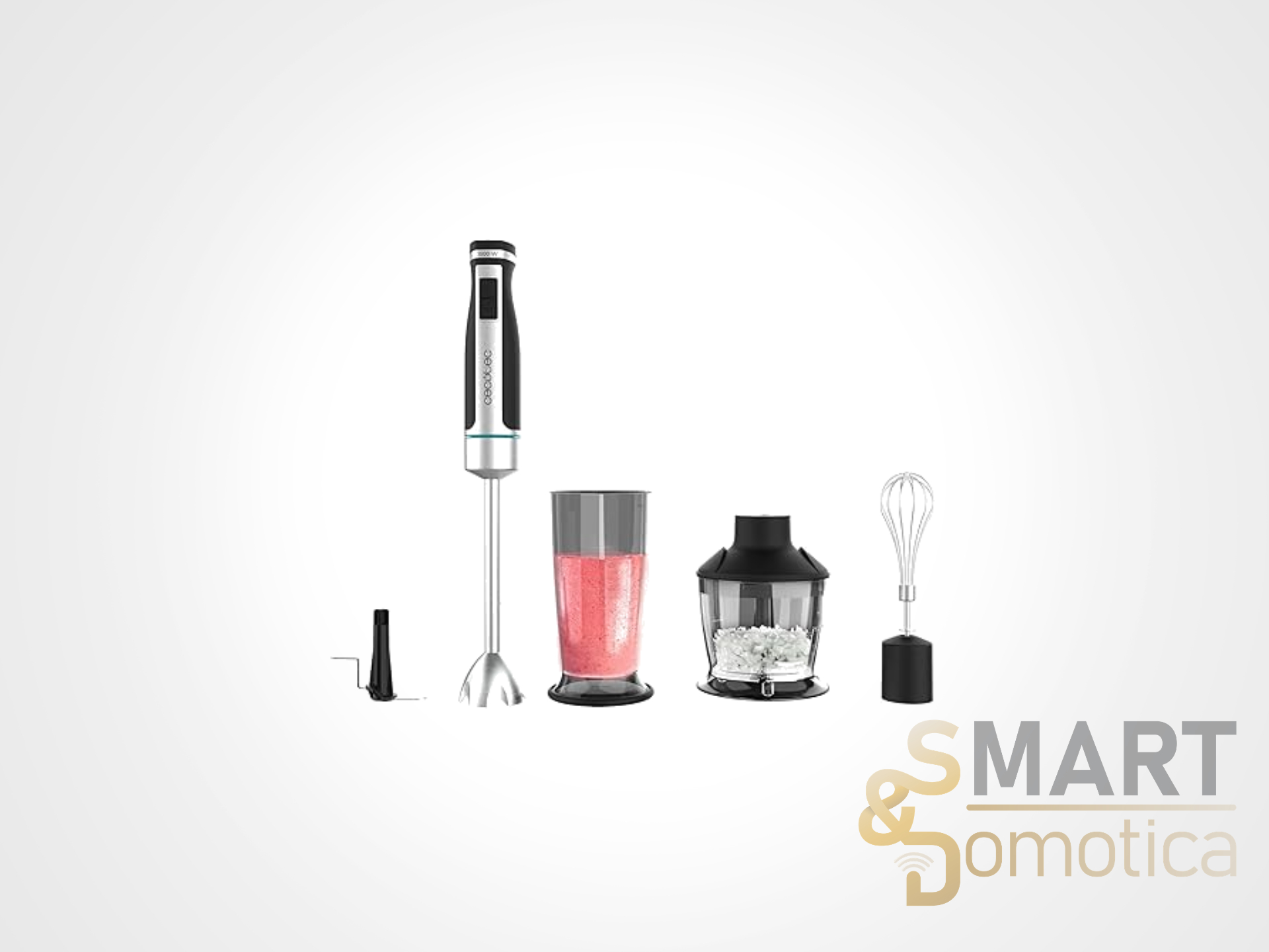 Frullatore a immersione Cecotec 1500W con accessori: oggi a soli 23,90€
