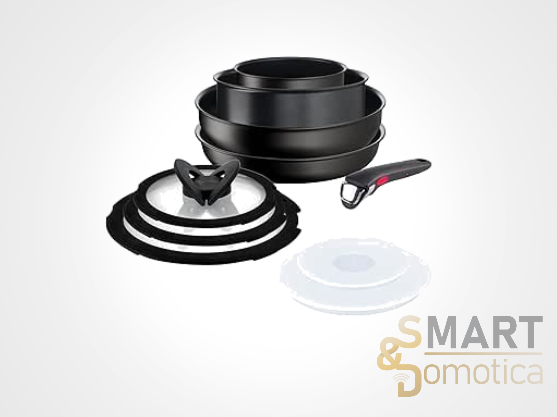 Lagostina Ingenio Intensive Pro, il set per la cucina salvaspazio e antiaderente in super sconto