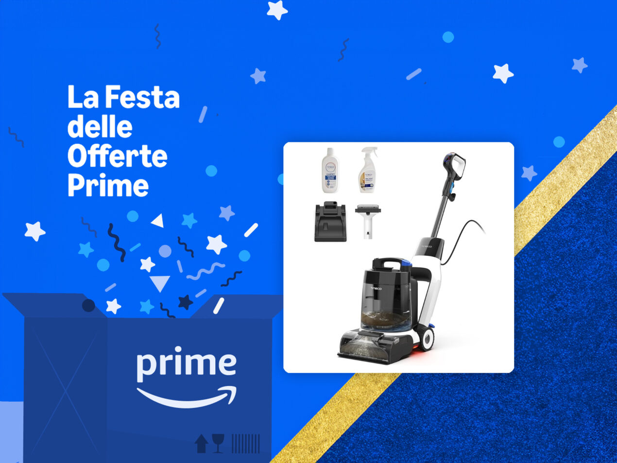 Tineco CARPET ONE Cruiser: pulizia professionale di tappeti e moquette in offerta Prime