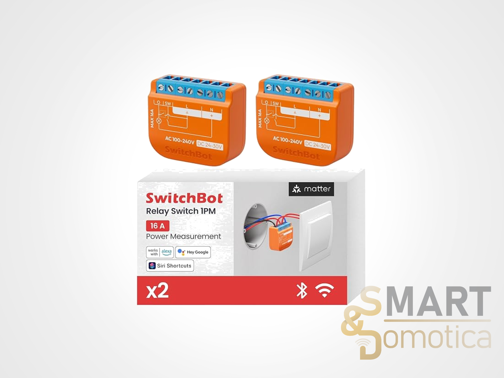 SwitchBot Smart Relay 1PM: domotica avanzata con Alexa, Google e HomeKit sotto i 25€ (pack da 2)