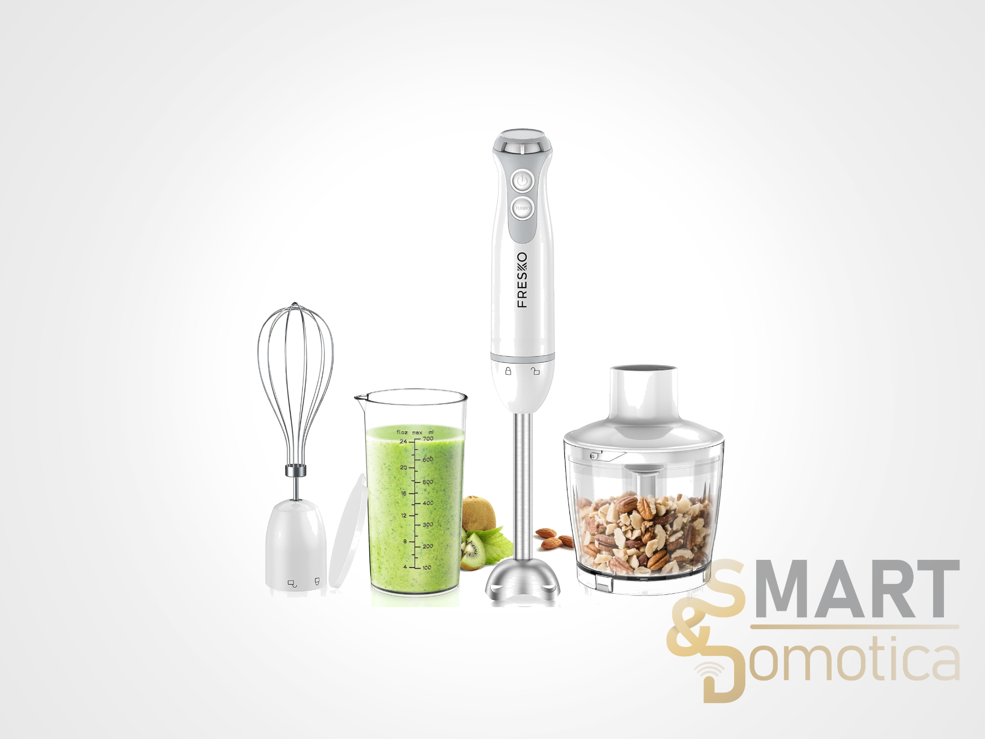 Potente, completo e in offerta: FRESKO Frullatore a Immersione 4 in 1 a 23,99€