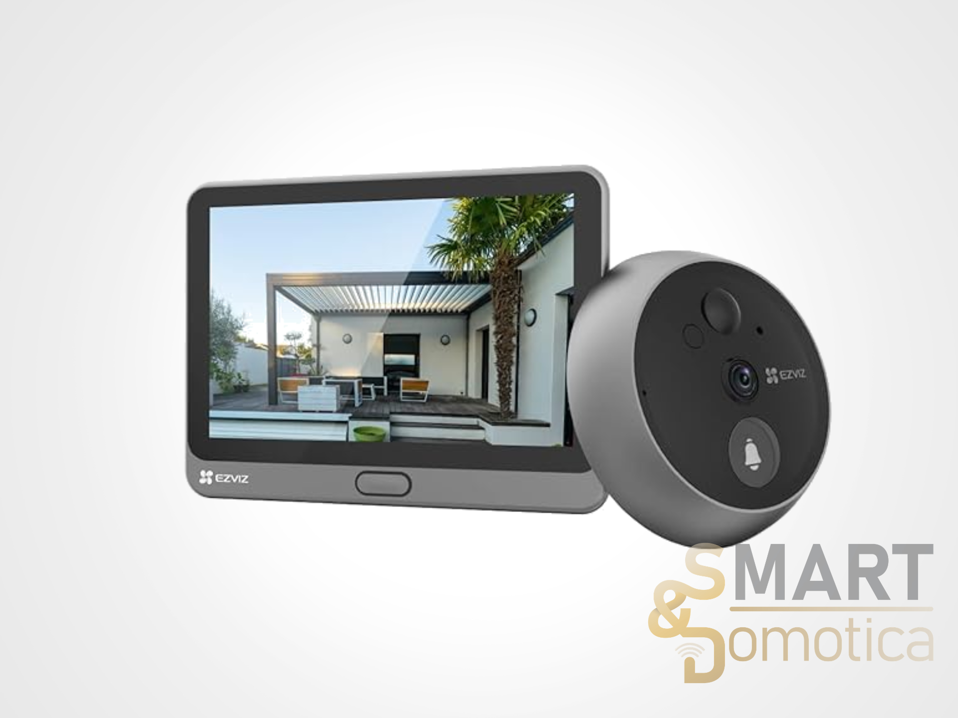 EZVIZ CP4: il videocitofono smart wireless con schermo touch in offerta su Amazon