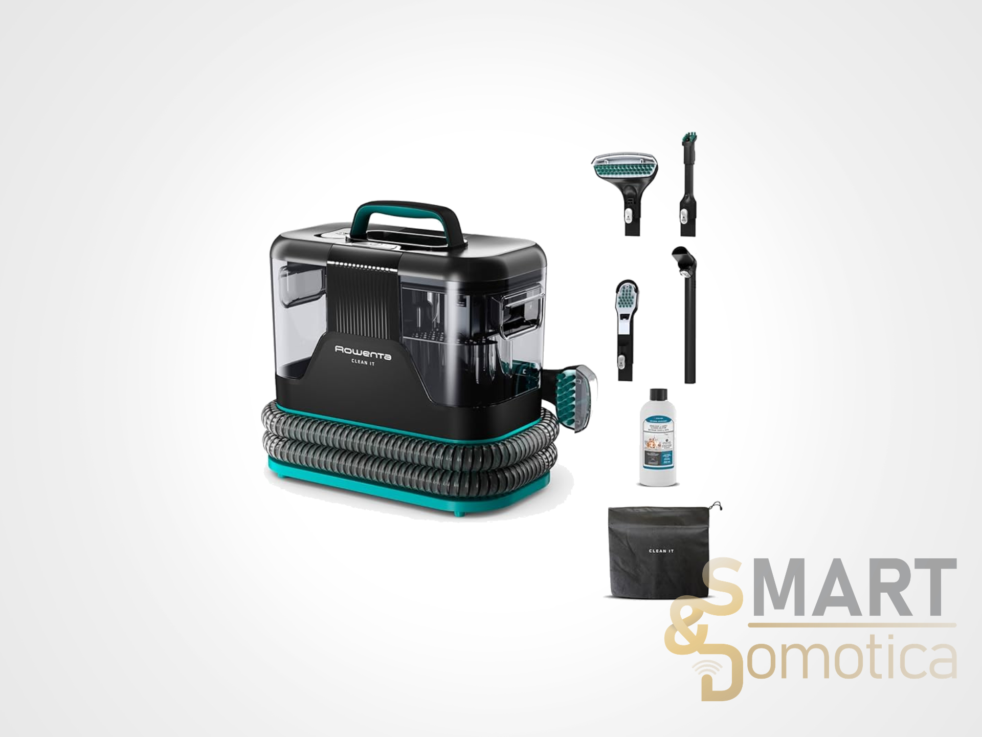Soluzione pratica e non troppo costosa: il Lavatappeti Portatile di Rowenta è in offerta su Amazon