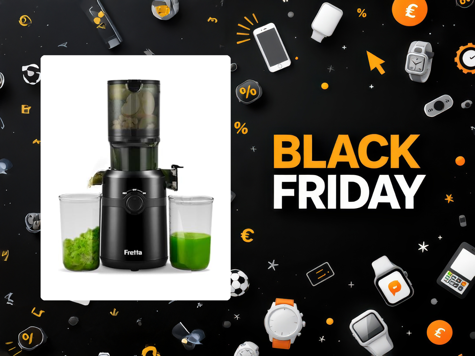 Estrattore a freddo Fretta: motore da 250W e apertura extra-large a prezzo top