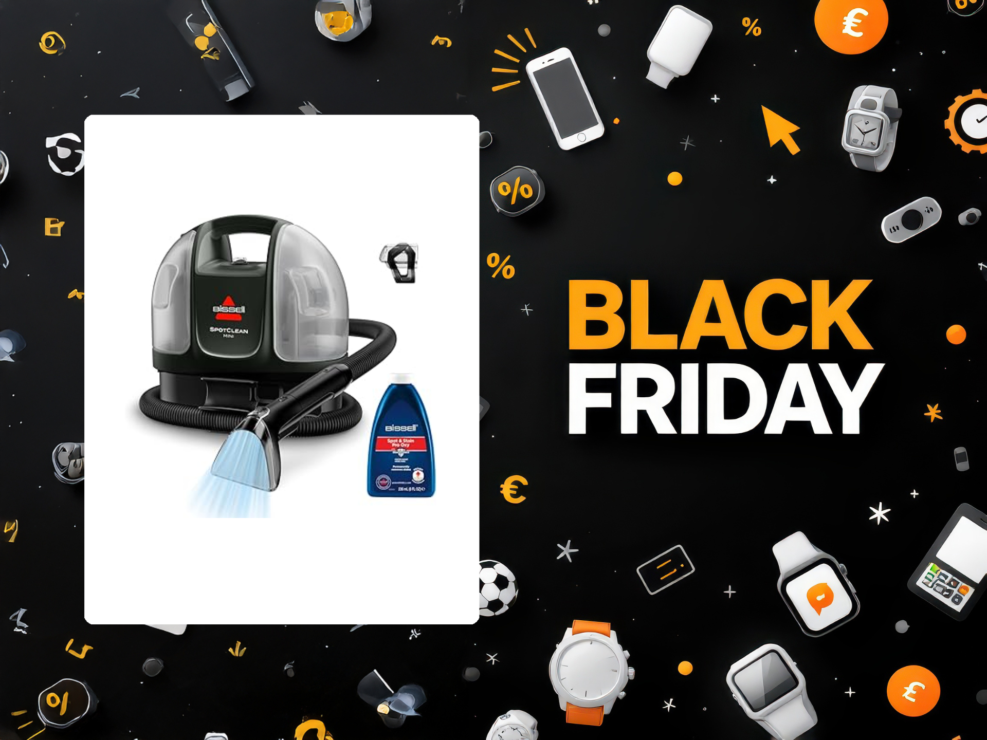 Prezzo sotto i 100€ su Amazon per questo lavatappeti portatile BISSELL