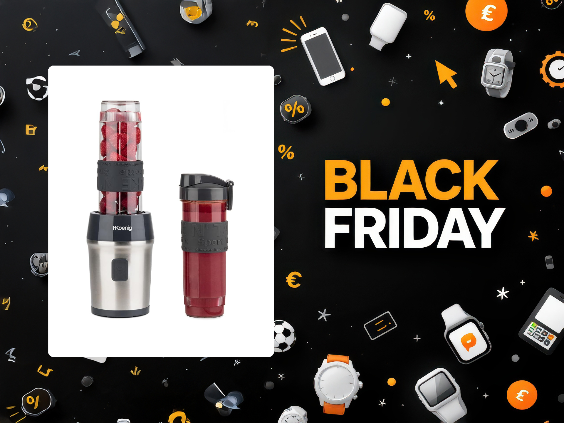 H.Koenig SMOO9: il mini frullatore ora al minimo storico su Amazon a meno di 25€