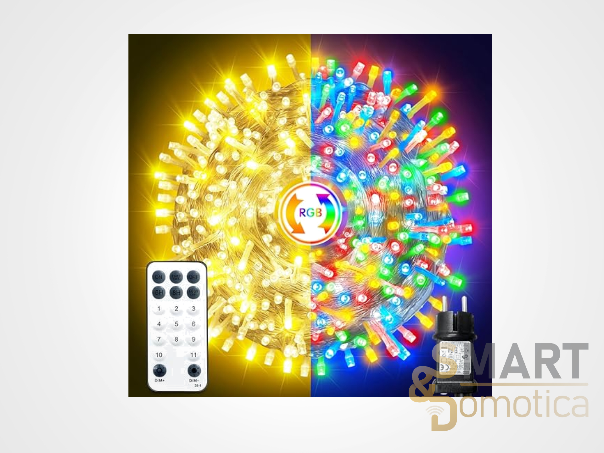 Luci di Natale 35 metri a metà prezzo: offerta Amazon da non perdere