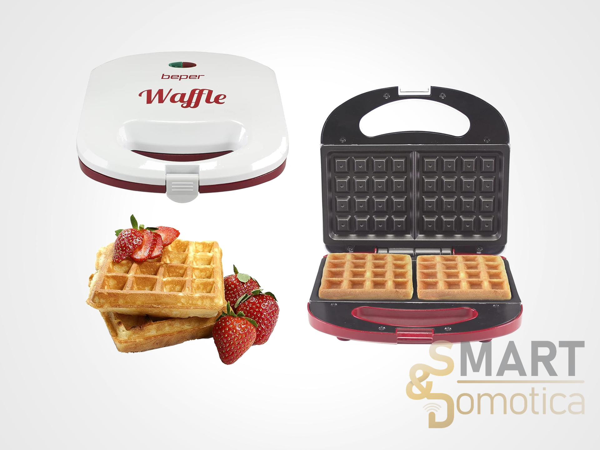 Perfetta come idea regalo: Waffle Maker BEPER con spie luminose e piastre antiaderenti a meno di 15€