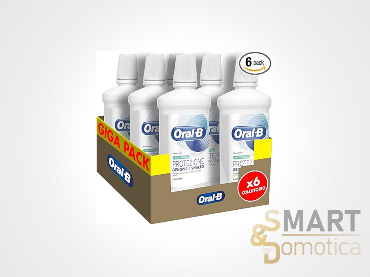 Igiene Orale Best-Buy: Collutorio Oral-B Senza Alcol Crolla a Meno di 15€ (Maxi Scorta da 6)