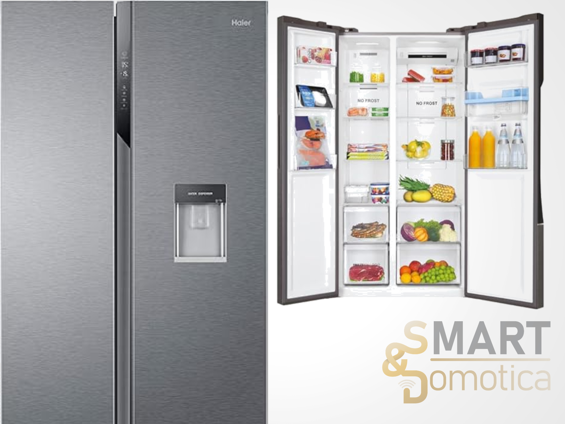 Frigorifero side-by-side Haier in offerta su Amazon: il modello da 521 litri scende a 659€