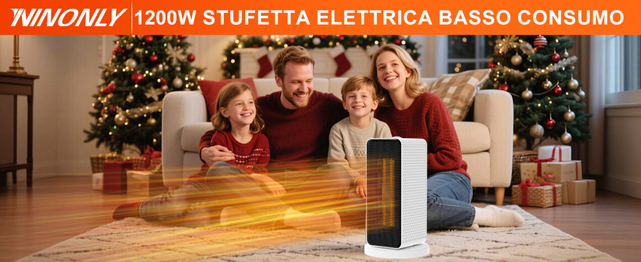 Stufetta elettrica a basso consumo, portatile e super ideale per il freddo ora in offerta su Amazon