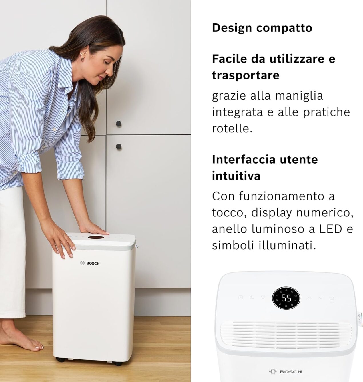 Deumidificatore Bosch Dry 2000 in offerta su Amazon: aria sana e panni asciutti in offerta a 169€