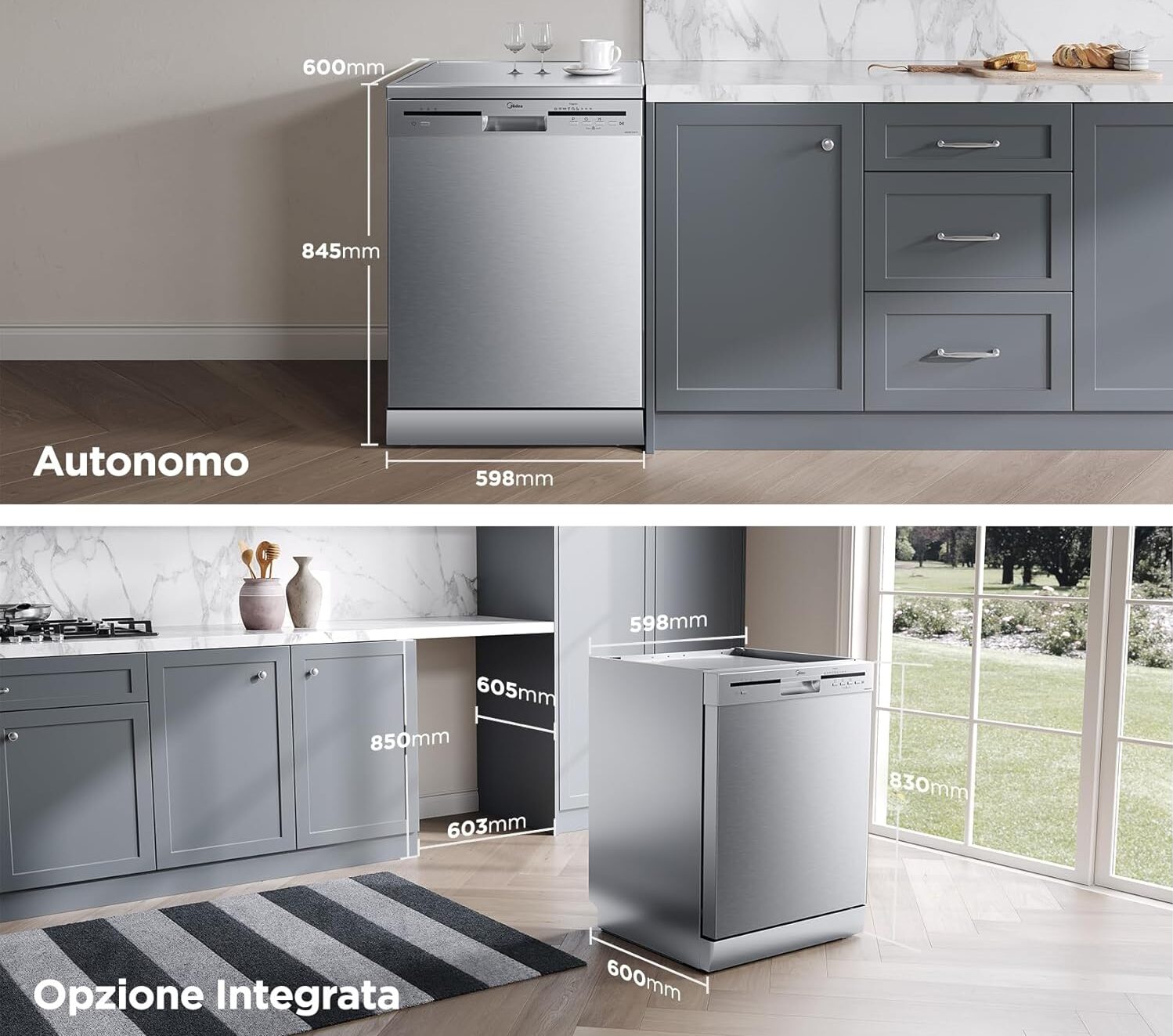 Lavastoviglie Midea da 12 coperti sotto i 280€: l'occasione Amazon per risparmiare tempo e acqua