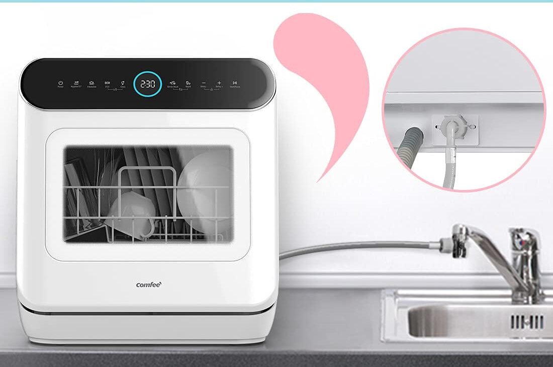 La soluzione salvaspazio definitiva: mini lavastoviglie COMFEE' scontata di 60€ su Amazon