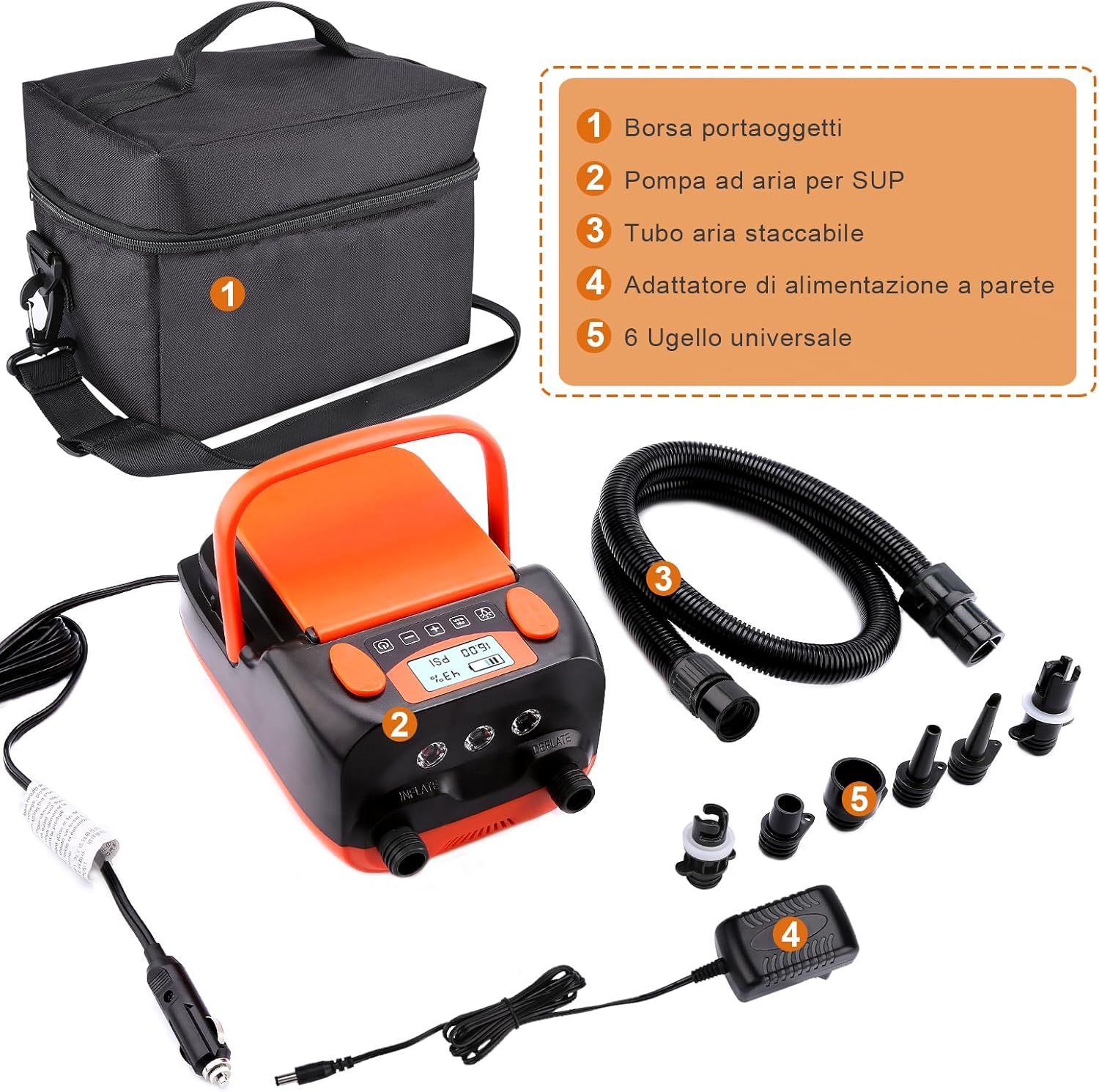 Addio fatica per gonfiare qualsiasi cosa: il compressore per SUP ricaricabile scende da 140€ a soli 49€!