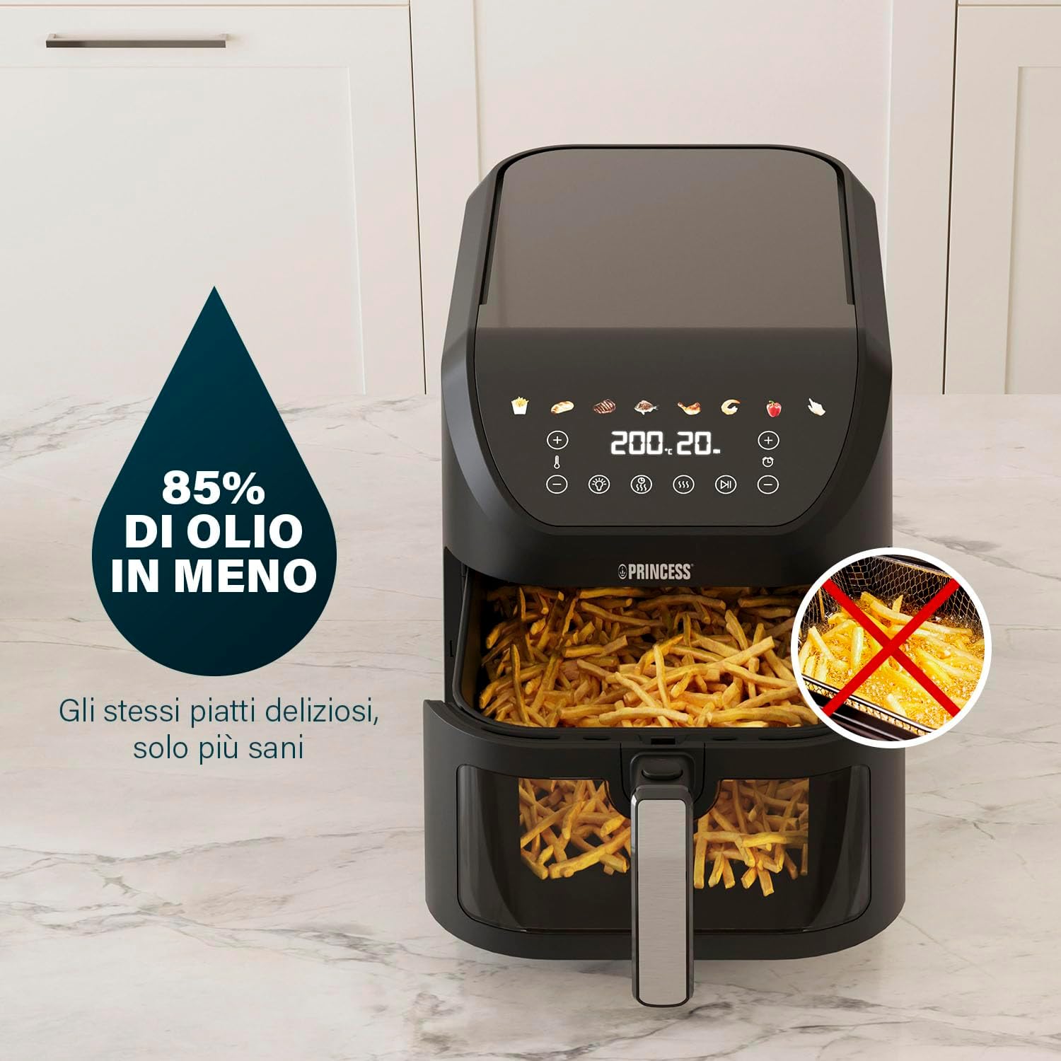 Friggitrice ad aria per tutta la famiglia ad appena 74,99€ in offerta su Amazon