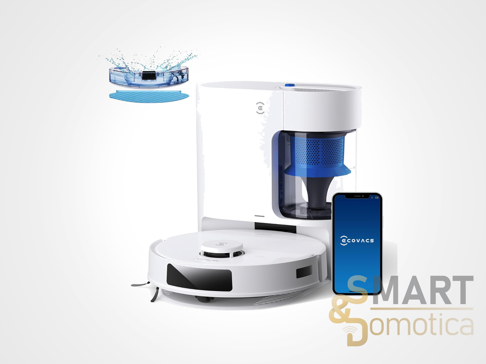 Aspirazione da 8000 Pa e stazione senza sacchetto: lo sconto su ECOVACS N20 Plus