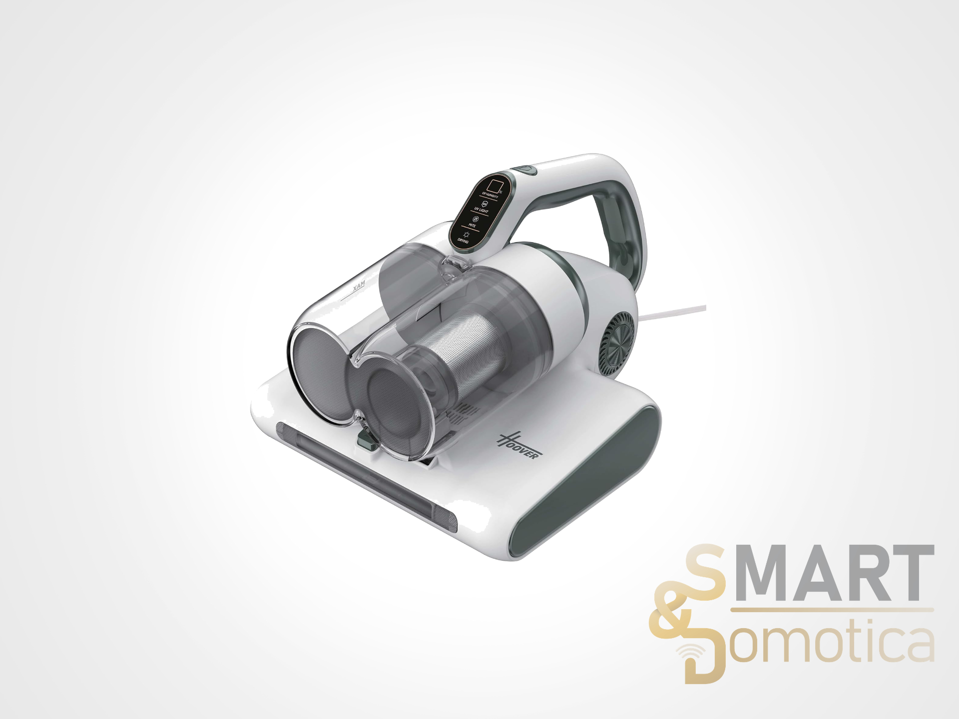 Lampada UV-C e aria calda a 50°C: lo sconto del 47% su Hoover Battimaterasso HMC5