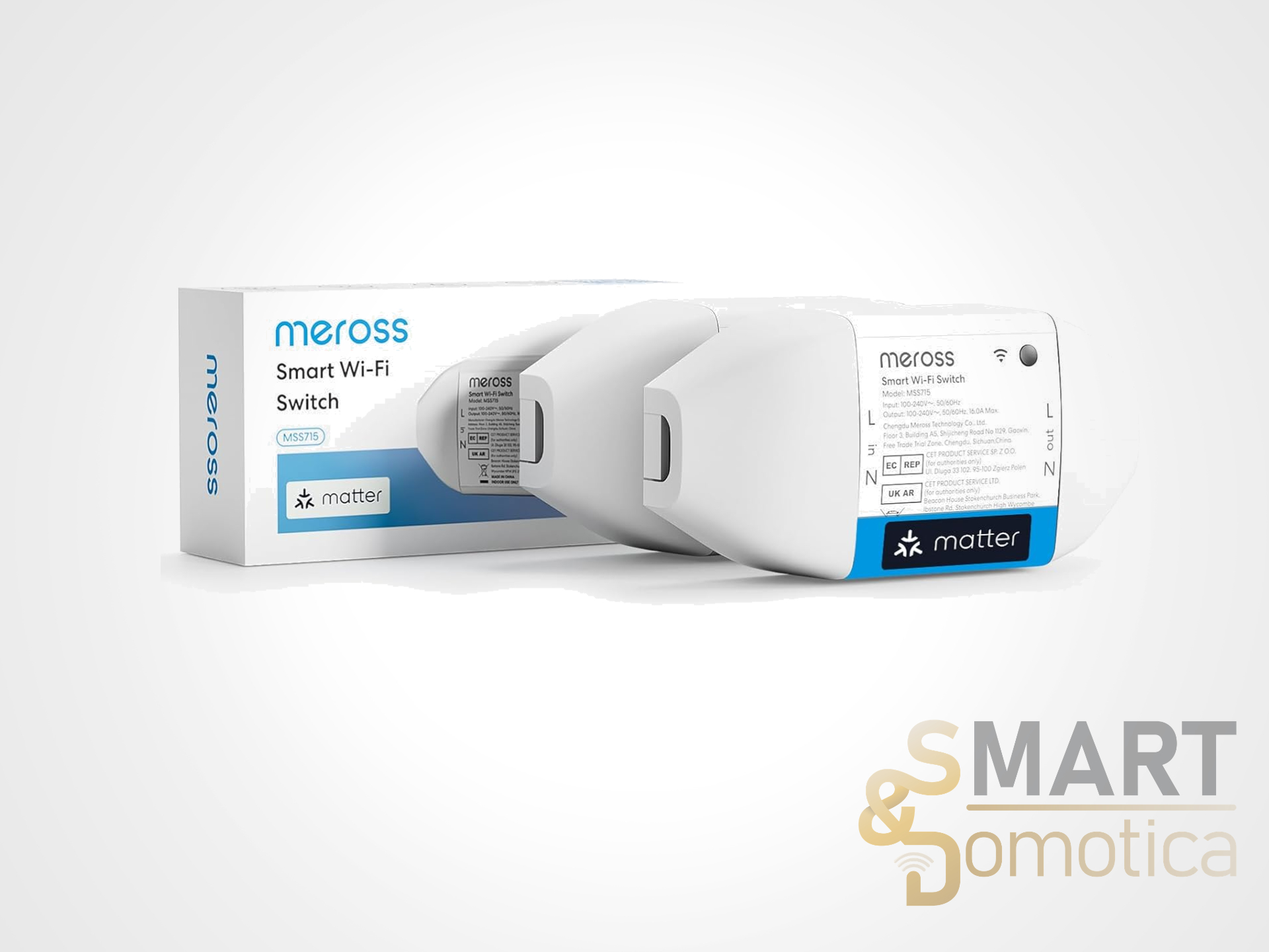 Interruttori Meross Matter WI-FI: Compatibilità totale e controllo consumi a soli 13€ l'uno