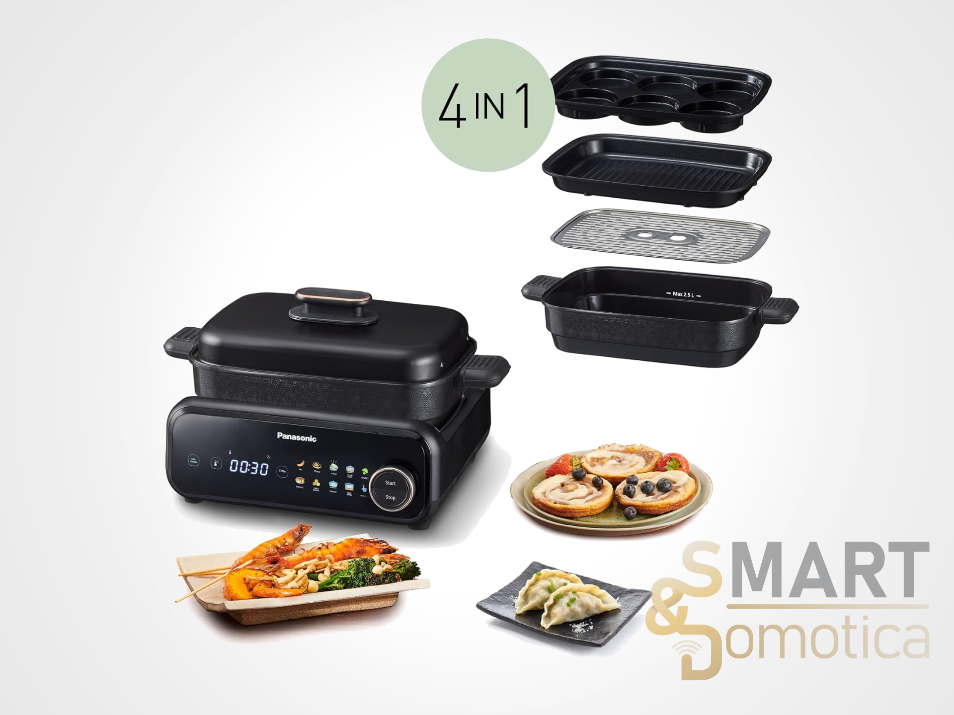 Ottimo prezzo su Amazon per questa Multi-Cooker elettrica 4 in 1