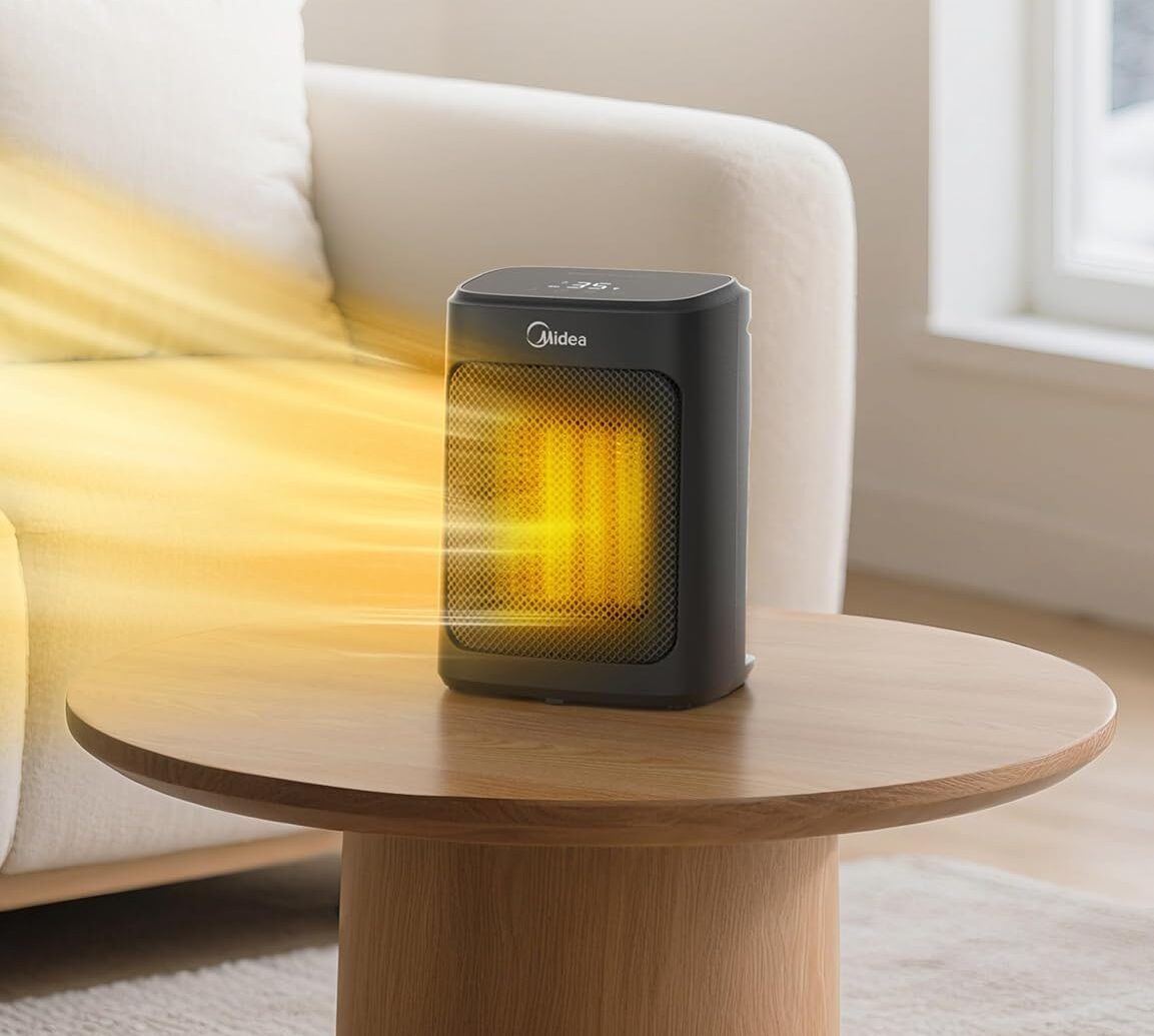 Termoventilatore Midea 2000W: il calore ceramico e super comodo da scrivania scende a 27,99€
