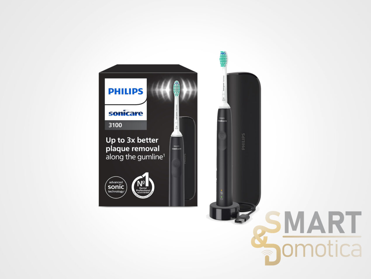 Philips Sonicare 3100 al minimo storico: il set con doppio spazzolino crolla a 54€ su Amazon