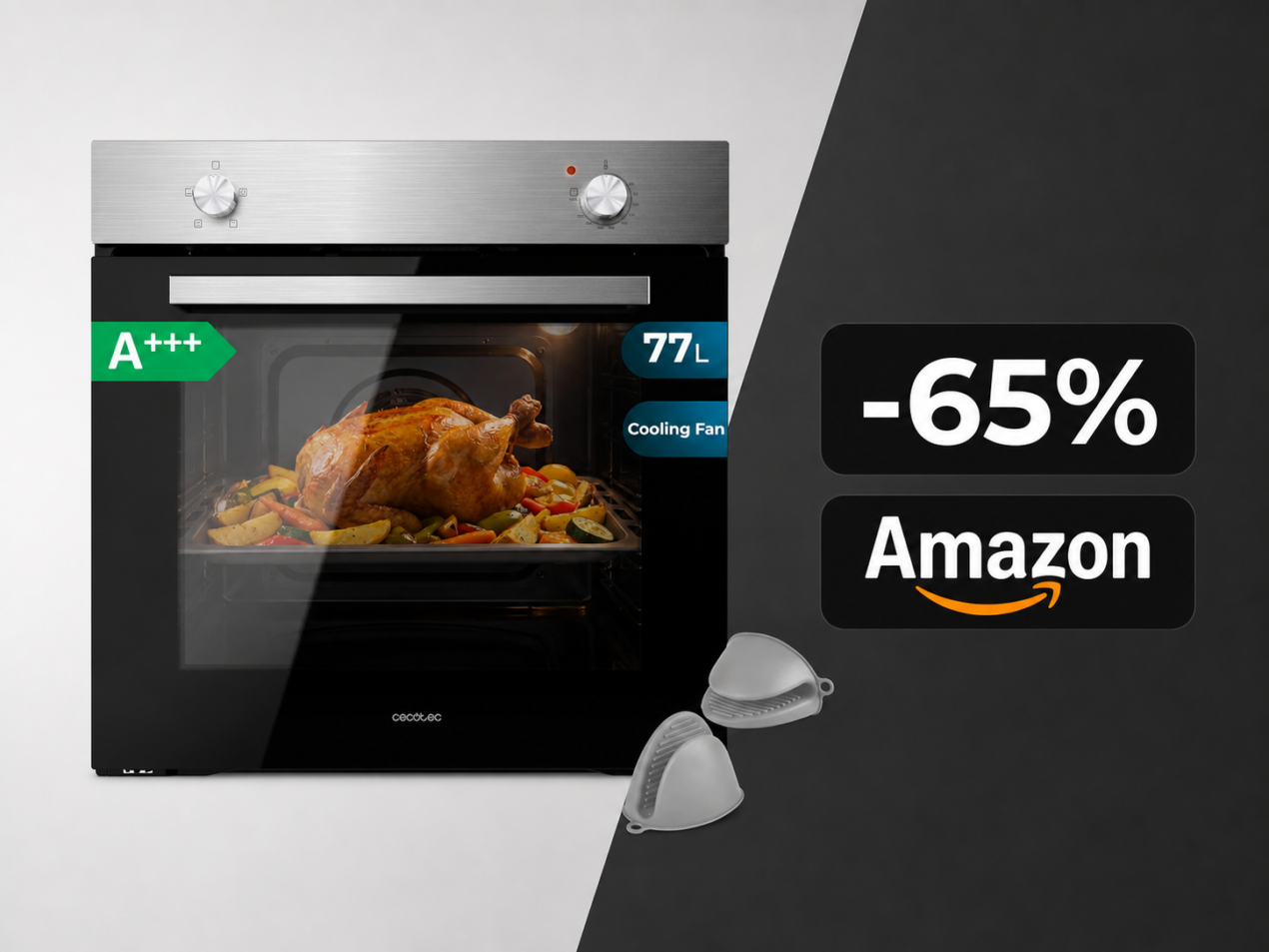 Forno da incasso con vapore a 168€ invece di 479€: l'offerta Amazon che non ti aspetti