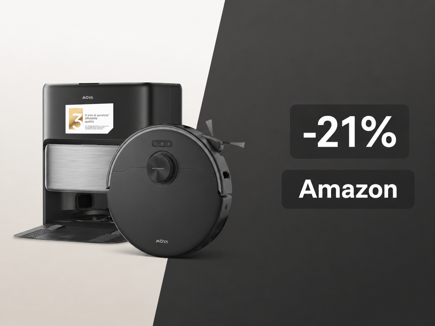 MOVA P70 Pro Ultra al minimo storico su Amazon: 30.000 Pa e lavaggio a 100°C a soli 549€
