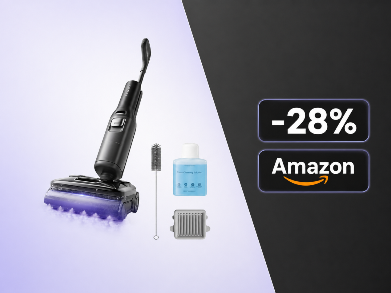 Roborock F25 Ultra al prezzo più basso di sempre su Amazon: vapore a 180°C e risparmio di oltre 222€