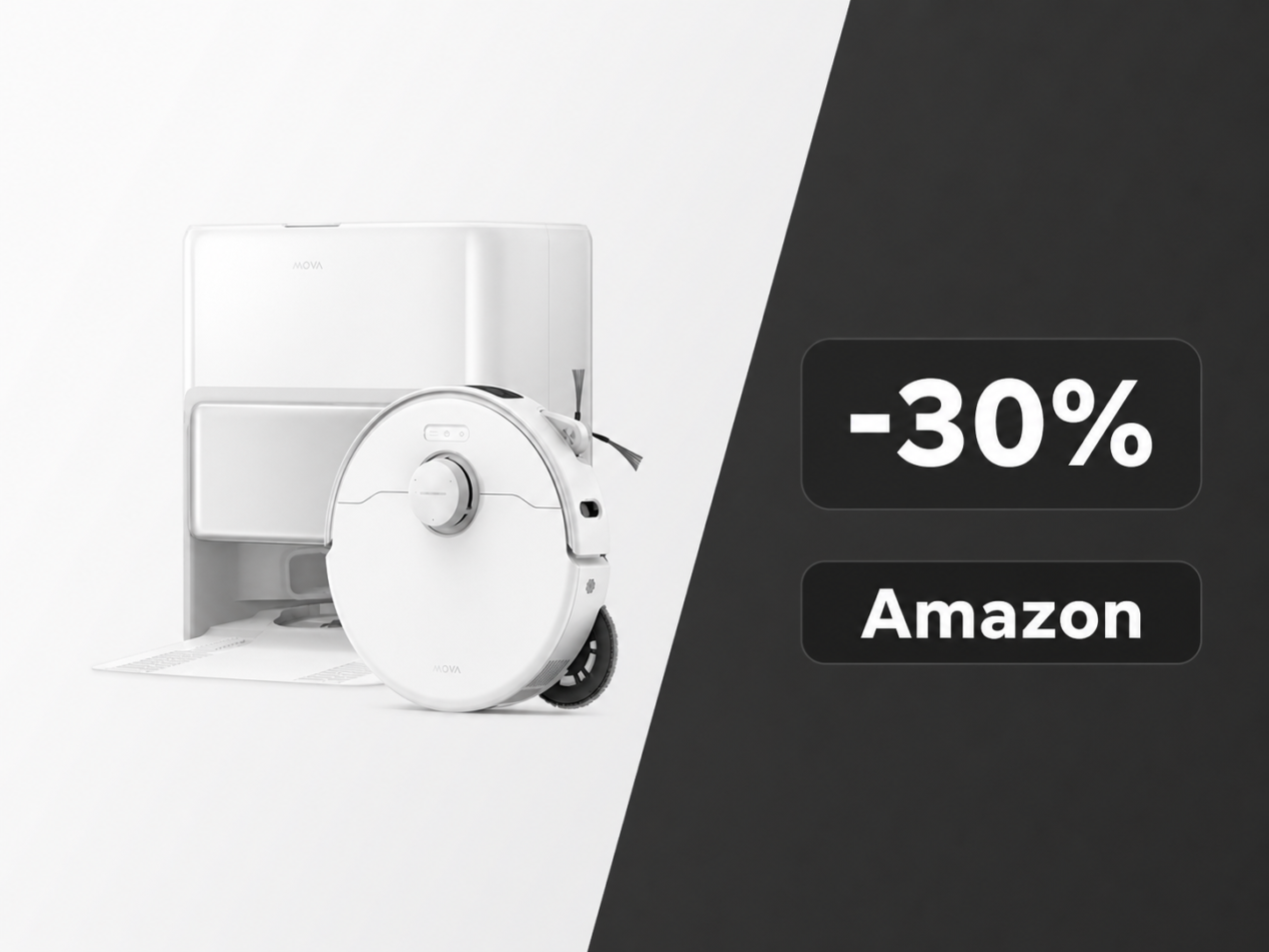MOVA P50 Ultra crolla a 349€ su Amazon: 150€ di sconto sul robot aspirapolvere con 19.000 Pa e lavaggio a 75°C