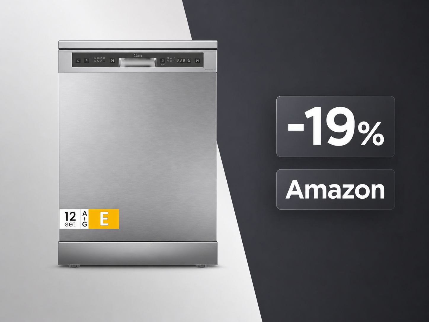 Midea MFD60S121X-IT: la lavastoviglie da 60 cm con filtro antibatterico crolla a 285€ su Amazon