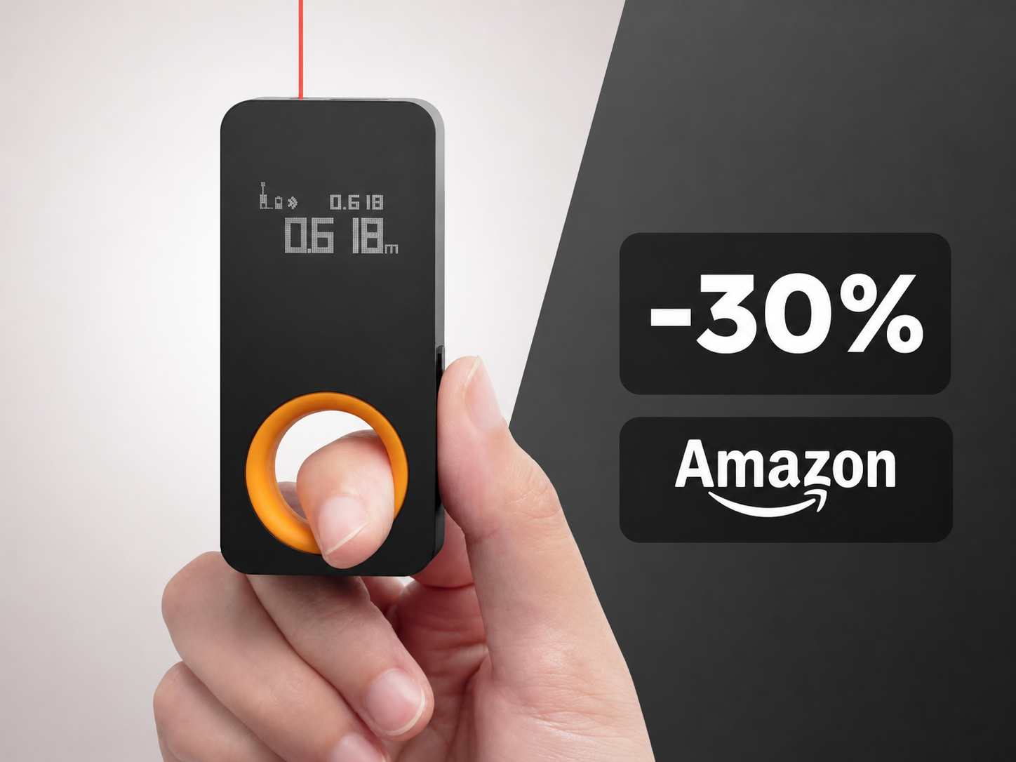 HOTO Metro Laser 30m: il misuratore laser premiato al Red Dot Award crolla del 30% su Amazon