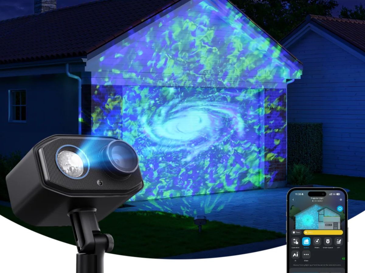 Govee Holiday Pattern Projector: luci smart per esterni a 149$ con 16 dischi